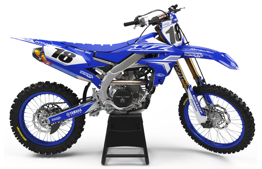 Yamaha    Strike Blue (all Bikes) Motocross Graphics Kit By Spiralgfx