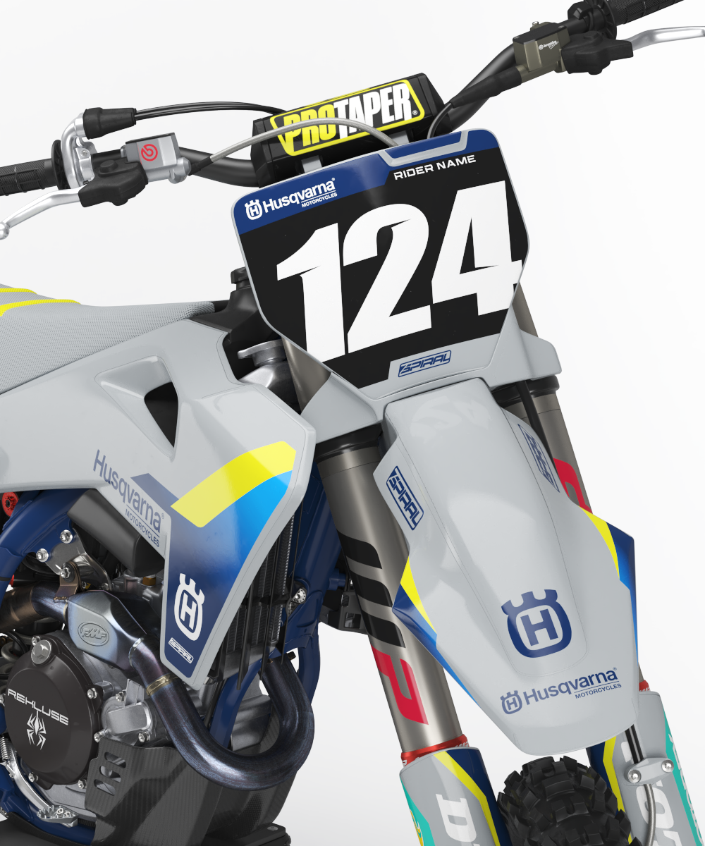 Husqvarna // Base bianca gialla (tutte le bici)