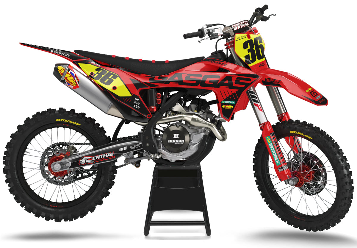 GasGas // Limited Red Motocross Graphics Kit by SpiralGFX