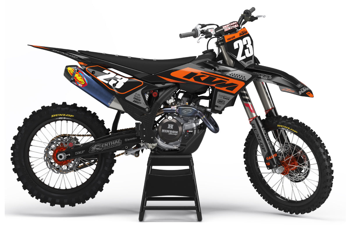 KTM // Pulse Black Motocross Graphics Kit by SpiralGFX