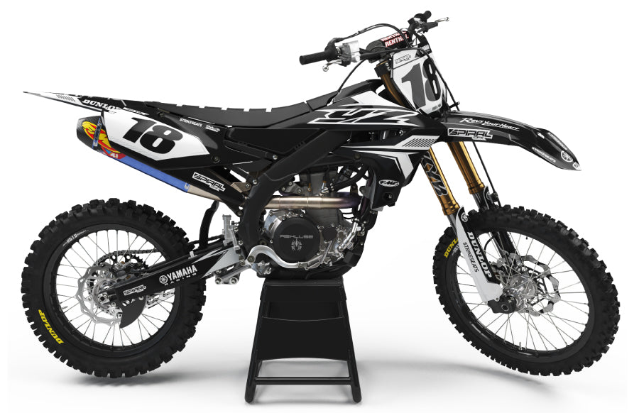 Yamaha // Strike Black (All Bikes) Motocross Graphics Kit by SpiralGFX